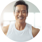 Mr. Huang, 58Y Improved gut health